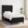 WOWONA Boxspringbett mit Matratze Schwarz 80x200 cm Stoff