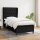 vidaXL Boxspringbett mit Matratze Schwarz 80x200 cm Stoff