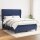 vidaXL Boxspringbett mit Matratze Blau 140x190 cm Stoff