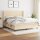 vidaXL Boxspringbett mit Matratze Creme 180x200 cm Stoff