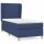 WOWONA Boxspringbett mit Matratze Blau 90x190 cm Stoff