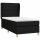 vidaXL Boxspringbett mit Matratze Schwarz 80x200 cm Stoff