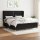 vidaXL Boxspringbett mit Matratze Schwarz 180x200 cm Stoff