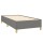 vidaXL Boxspringbett mit Matratze Dunkelgrau 100x200 cm Stoff