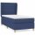 vidaXL Boxspringbett mit Matratze Blau 80x200 cm Stoff