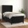 vidaXL Boxspringbett mit Matratze Schwarz 100x200 cm Samt