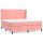 vidaXL Boxspringbett mit Matratze Rosa 180x200 cm Samt