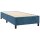 vidaXL Boxspringbett mit Matratze Dunkelblau 80x200 cm Samt