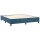 vidaXL Boxspringbett mit Matratze Dunkelblau 160x200 cm Samt