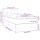 vidaXL Boxspringbett mit Matratze Dunkelbraun 90x200 cm Stoff