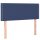 vidaXL Boxspringbett mit Matratze Blau 90x200 cm Stoff