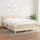 vidaXL Boxspringbett mit Matratze Creme 140x200 cm Stoff