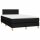 vidaXL Boxspringbett mit Matratze Schwarz 120x200 cm Stoff