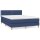 vidaXL Boxspringbett mit Matratze Blau 140x200 cm Stoff