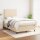 vidaXL Boxspringbett mit Matratze Creme 120x200 cm Stoff