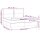 vidaXL Boxspringbett mit Matratze Dunkelgrau 200x200 cm Stoff