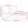 vidaXL Boxspringbett mit Matratze Schwarz 200x200 cm Stoff