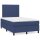WOWONA Boxspringbett mit Matratze Blau 120x200 cm Stoff