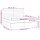 vidaXL Boxspringbett mit Matratze Schwarz 200x200 cm Stoff