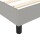 vidaXL Boxspringbett mit Matratze Hellgrau 100x200 cm Stoff