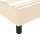 vidaXL Boxspringbett mit Matratze Creme 120x200 cm Stoff