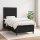 vidaXL Boxspringbett mit Matratze Schwarz 100x200 cm Stoff