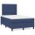 vidaXL Boxspringbett mit Matratze Blau 120x200 cm Stoff