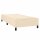 vidaXL Boxspringbett mit Matratze Creme 90x200 cm Stoff