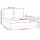 vidaXL Boxspringbett mit Matratze Schwarz 200x200 cm Stoff