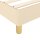 vidaXL Boxspringbett mit Matratze Creme 90x190 cm Stoff