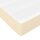 vidaXL Boxspringbett mit Matratze Creme 90x190 cm Stoff