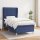 vidaXL Boxspringbett mit Matratze Blau 100x200 cm Stoff