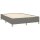 vidaXL Boxspringbett mit Matratze Dunkelgrau 140x200 cm Stoff