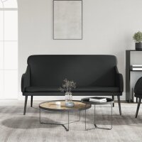 vidaXL Sitzbank Schwarz 110x76x80 cm Kunstleder