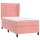 WOWONA Boxspringbett mit Matratze Rosa 80x200 cm Samt