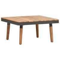 vidaXL 4-tlg. Garten-Lounge-Set mit Kissen Massivholz Akazie