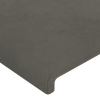 vidaXL Kopfteile 2 Stk. Dunkelgrau 90x5x78/88 cm Samt