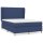 vidaXL Boxspringbett mit Matratze Blau 140x200 cm Stoff