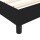 vidaXL Boxspringbett mit Matratze Schwarz 140x200 cm Stoff