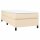 vidaXL Boxspringbett mit Matratze Creme 90x190 cm Stoff