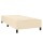 vidaXL Boxspringbett mit Matratze Creme 90x190 cm Stoff