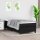 vidaXL Boxspringbett mit Matratze Schwarz 100x200 cm Stoff