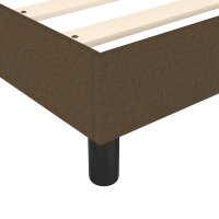 vidaXL Boxspringbett mit Matratze Dunkelbraun 100x200 cm Stoff