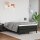 vidaXL Boxspringbett mit Matratze Schwarz 120x200 cm Kunstleder