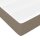 WOWONA Boxspringbett mit Matratze Taupe 100x200 cm Stoff