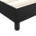 vidaXL Boxspringbett mit Matratze Schwarz 80x200 cm Kunstleder