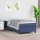 vidaXL Boxspringbett mit Matratze Blau 90x200 cm Stoff