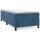 vidaXL Boxspringbett mit Matratze Dunkelblau 90x190 cm Samt