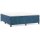 vidaXL Boxspringbett mit Matratze Dunkelblau 200x200 cm Samt