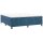 vidaXL Boxspringbett mit Matratze Dunkelblau 200x200 cm Samt